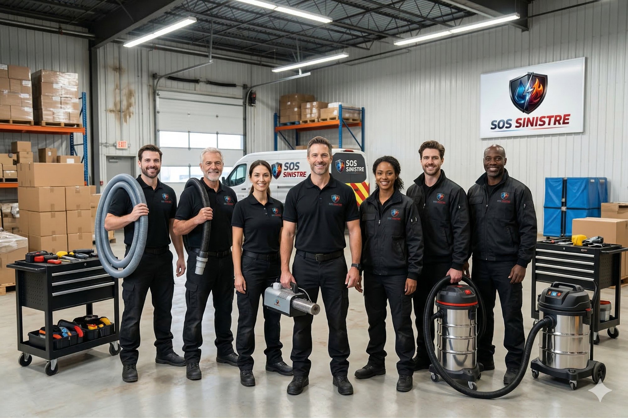 Équipe SOS Sinistre PACA — experts certifiés en intervention après sinistre